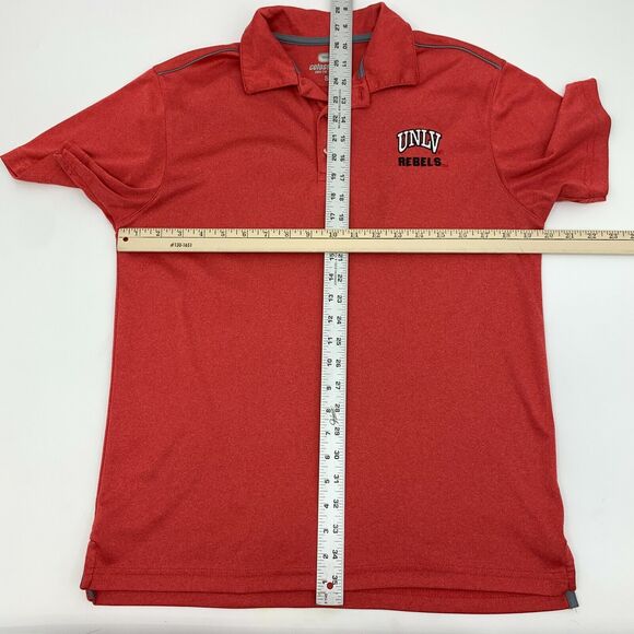 UNLV Rebels Polo Shirt Mens S Small Red Short Sleeve Quick Dry Athletic *READ - Picture 4 of 11